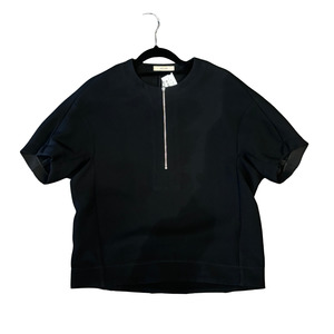 CELINE Black Quater zip blouse P0525