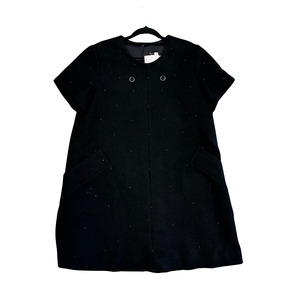 BETH ELLERY Wool Black Studded small Dress R0725