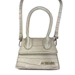 JACQUEMUS Reptile cream Mini Bag P0425