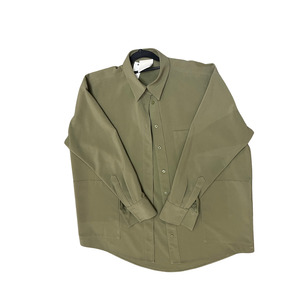 PARIS GEORGIA Olive green oversize shirt/jacket Y0126