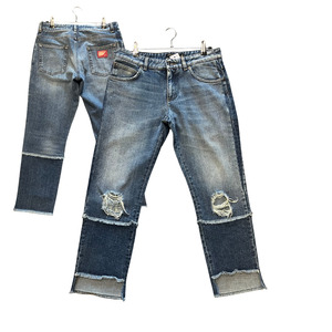 Pants: DOLCE AND GABANA distressed Patch Jeans P1225