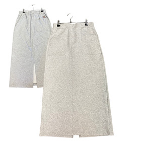 DICKIES grey cotton Midi Skirt B1225
