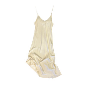 HARROWSET HALL NZ Silk Vintage Cream Singlet Maxi dress R0126