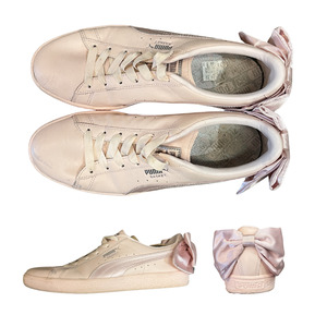 Shoes: PUMA pink Bow sneakers Y0226