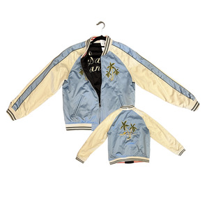 All Items: Blue palm San francisco reversable baseball style jacket B0326