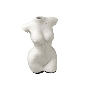 Siena Body Vase - White