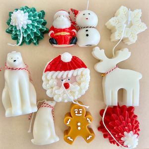 Teddy Candle Collection: Full Christmas Candle Bundle - 10x Candles