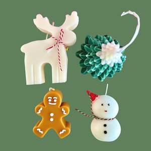 Snowman Christmas Candle Bundle