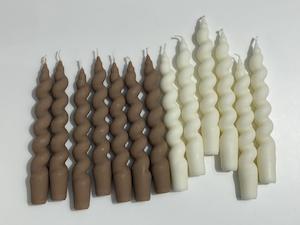 Twist candle - White