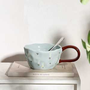 Handmade Clay Mug - Bunny’s Secret Blue