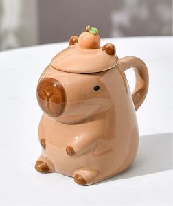 Artistic Homeware: Capybara Mug - Brown