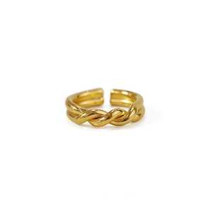 18k Gold Plated Jewellery: Twist ring