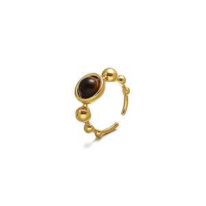 Tiger eye gem statement ring