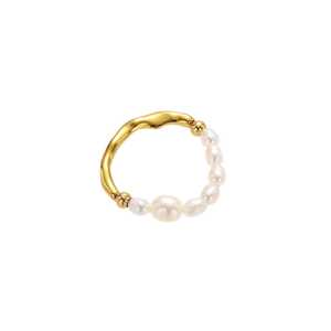 Rings: Half pearl ring