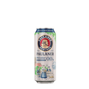 Paulaner Weissbier Non-Alcoholic 0.0% (Wheat Beer) Can 500ml
