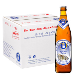 Wheat: Hofbrau Münchner Weisse (Wheat Beer) 5.1% 500ml - 20 Pack