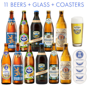 Beer Bargains: Exclusive Oktoberfest Box - 11 BEERS + GLASS + COASTERS