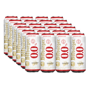 Bitburger Drive 0.0% Zero Alcohol 500ml Can - 24 Pack