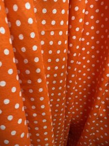100% Cotton – Orange – Large 6mm Spots – 100% Cotton – 1.15cm wide – p&hellip;