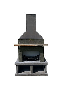 Products: Contemporary Fireplace - Polished morepork