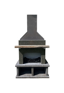 Products: Contemporary Fireplace - Polished morepork