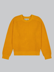 Fisherman Knit Sweater - Canary