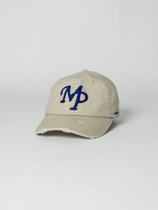 Distressed Dad Cap - Cream