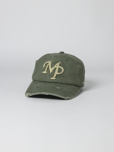Headwear: Distressed Dad Cap - Olive