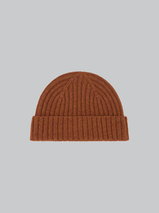 Headwear: Wool Beanie - Burnt Orange