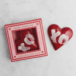 Gifts: Pecan, Praline & Salted Caramel Dark Choc Heart