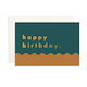 Mini Happy Birthday Rust Ripple Card