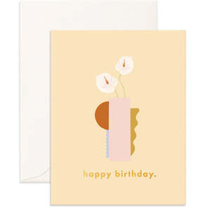 General: Happy birthday Tailflower Card