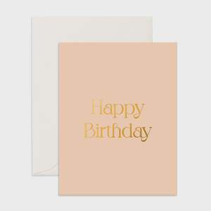 Cards: Happy Birthday Peach Card