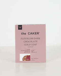 The Caker Flourless Chocolate Gold Cake Kit