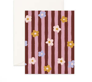Cards: Daisy Stripe Card