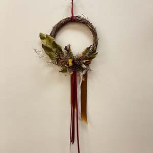 Christmas: Natural Rustic Dried Wreath