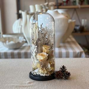 Dried Flowers: Golden Glow Dried Floral Dome