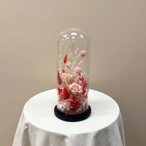 Tall Preserved Floral Dome