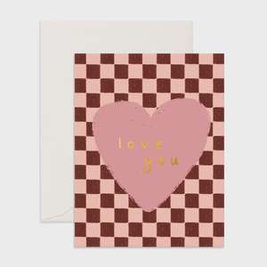 Love You Checks Card