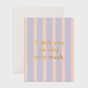 Treats And Cards 1: Thank You Striped Card