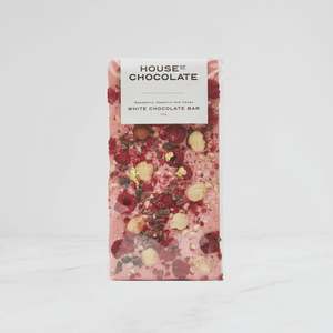 Raspberry, Hazelnut & Cacao White Chocolate