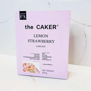 The Caker Lemon Strawberry Cake Kit