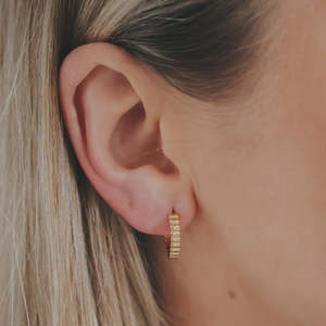 The Everyday Edit 1: Ribbed Hoops Gold By Katy B