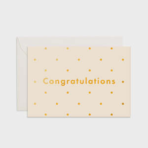 Congratulations Dots Mini Card