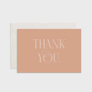 Thank you Embossed Mini Card