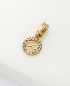Jewellery/Necklaces: Infinity Charm - Gold