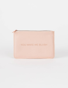 Beauty Accessories: Cosmetic Pouch - You Make Me Blush