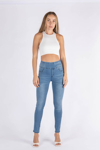 Fashion Denim Jeans: Meg Pull Up High Rise Jeggings