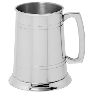 Gifts Birthdays: Tankard - Straight 2 Line Half Pint