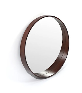 Felix Wood Wall Mirror with Shelf